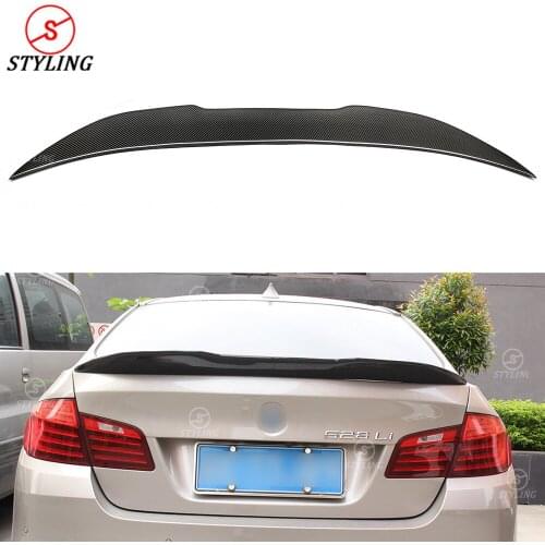 M5 F10 Carbon Fiber Spoiler PSM Style For BMW F10 528I 525I Rear Bumper spoiler trunk wing 2010-2014 2015 2016 2017 2018 2019
