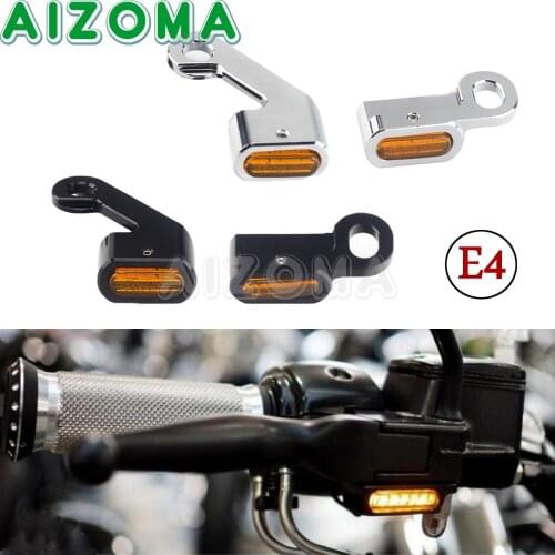 LED Motorcycle Turn Signal Indicator Blinker Light Lamp E Mark for Harley Softail Touring Road King Street Glide FLS FXD FLHX