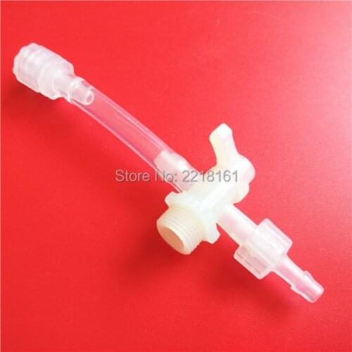 Eco solvent printer 5X3MM ink tube connector/Mutoh Roland Mimaki Gongzheng bulk ink system ink valve/ink tube fittings 6pcs