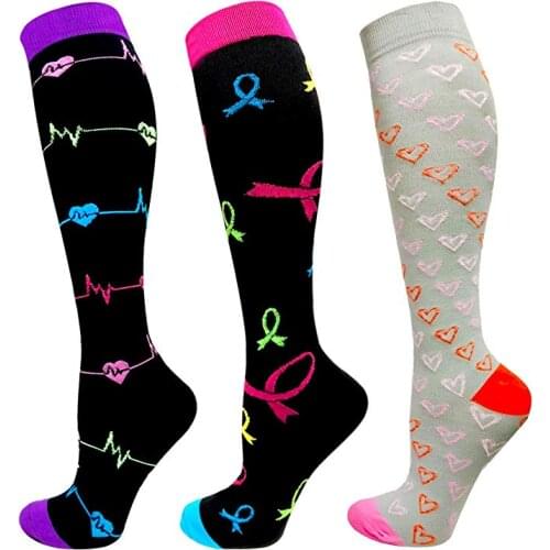 Unisex Compression Socks Varicose Veins Crossfit Socks Leg Relief Pain Knee Outdoor Cycling Socks Stockings