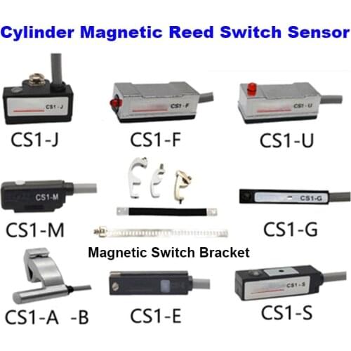 1PCS 1.6m AirTac Type Air Pneumatic Cylinder Magnetic Reed Switch Sensor CS1-J CS1-F CS1-U CS1-M CS1E020 CS1U020 CS1M020S10