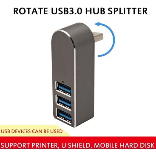 Rotating USB HUB 3.0 Splitter Usb 4 Port Hub Expander Compatible With Multiple Syste 5Gbps High-speed Transmission Concentrator
