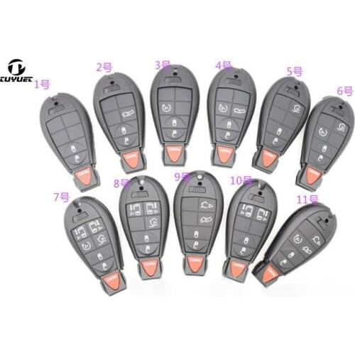 High Quality Smart Remote Key Shell for Chrysler Car Key Blanks Case with Emergency Key Blade