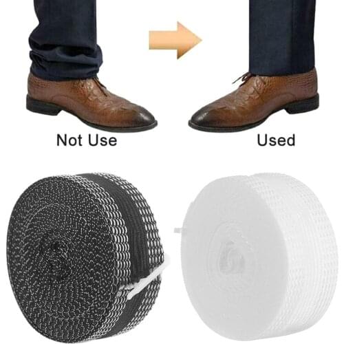 1.2/5/10m Black Pants Edge Shorten Self-Adhesive Pants Mouth Paste Apparel Sewing Foot Presser Fabric Jeans Trousers Paste 1Roll