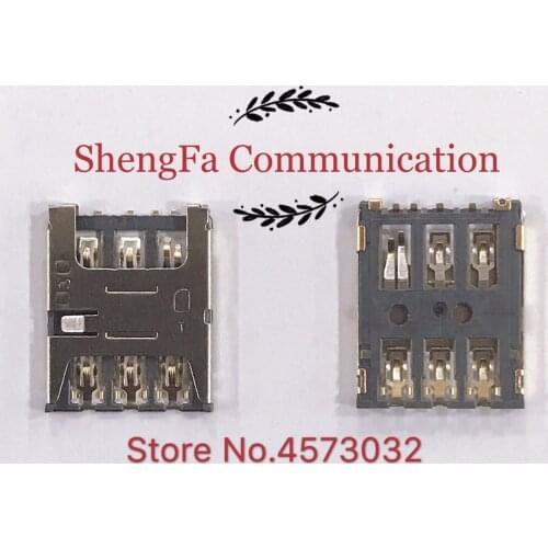 10pcs/Original for Nokia 1 Micro Nano SIM Flip 6PIN Card Socket Child Smart Watch Connector Slot Tray Holder