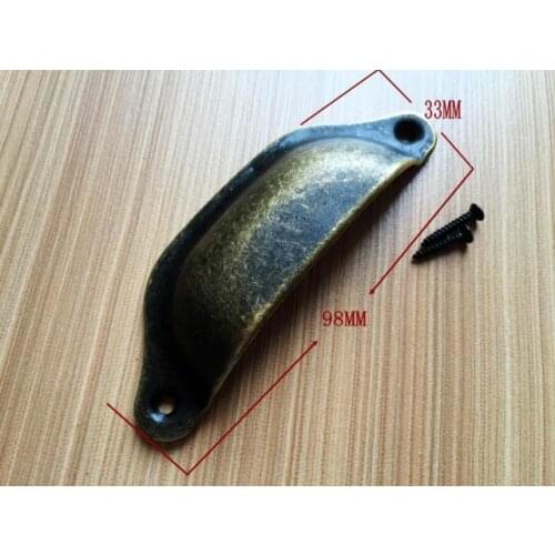 10pcs Thickened Zinc Alloy Cabinet Simple Shell Style Wardrobe Cupboard Drawer Pulls Handles