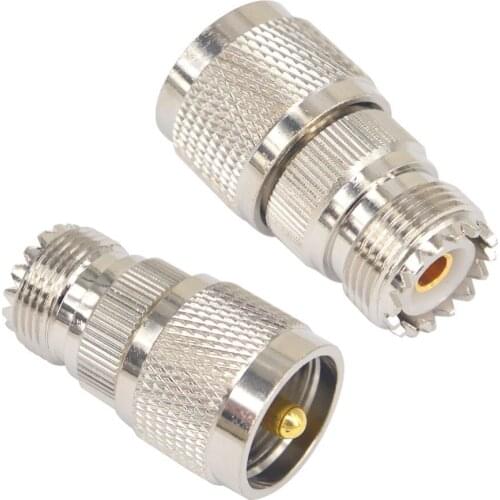 2 Pieces UHF Male to UHF female SO239 PL259 Connector RF Coax Coaxial Adapter