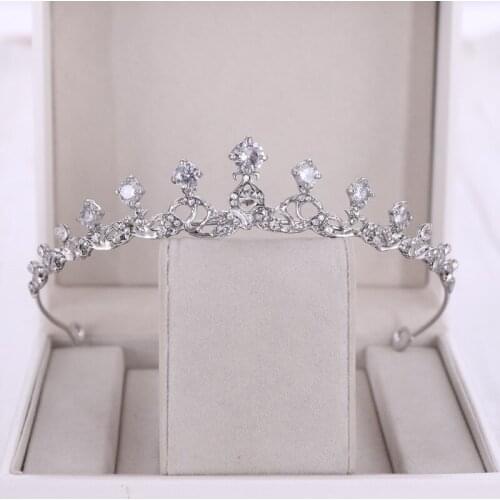 2019 Hot Sale Zircon Bridal Crown Hairbands Fashion Romantic Bride Wedding Tiaras Headbands Princess Party Crowns Headpieces