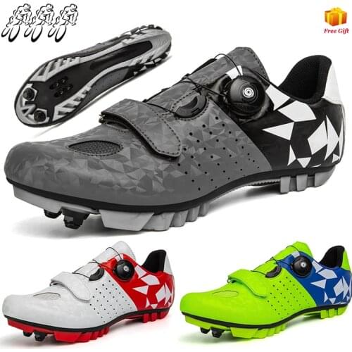 2021 New Cycling Shoes Mens Professional Road Self-Locking SPD Cycling Shoes Womens Mountain Outdoor Sports MTB Bicycle Shoes