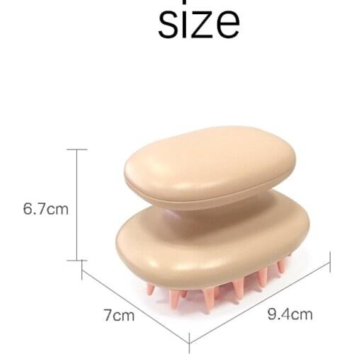 2021 New Portable Hand-held Silicone Shampoo Straightening Brush Household Anti-dandruff Plastic Air Cushion Massage Comb Brushy