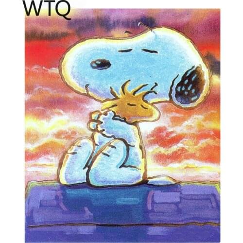 5D DIY Diamond Painting Cartoon Puppy Full Drill Cross Stitch Kit Diamond Embroidery Mosaic Picture Kid Room Home Decor Painting