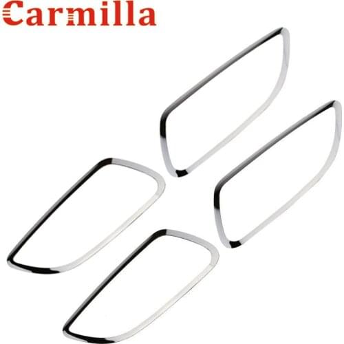 Carmilla Stainless Steel Interior Door Handle Cover Ring Trim Car Accessories For Chevrolet cruze sedan hatchback 2009 - 2014