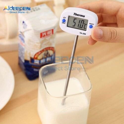TA288 Digital Kitchen Thermometer For BBQ Electronic Digital Food Probe Thermometer BBQ Water Milk Meat Temperature Kitchen Tool