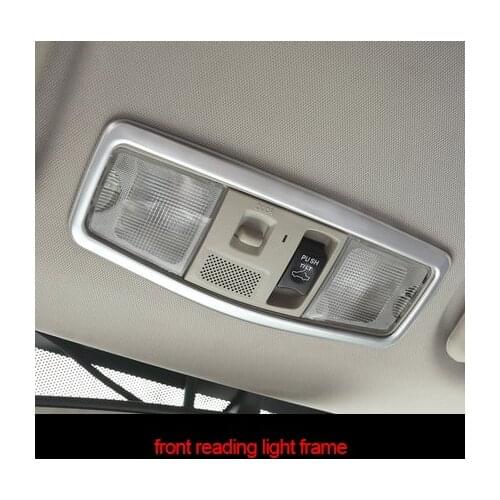 For Mitsubishi OUTLANDER EX 2013-2019 ABS chrome matte front reading light frame 1pcs