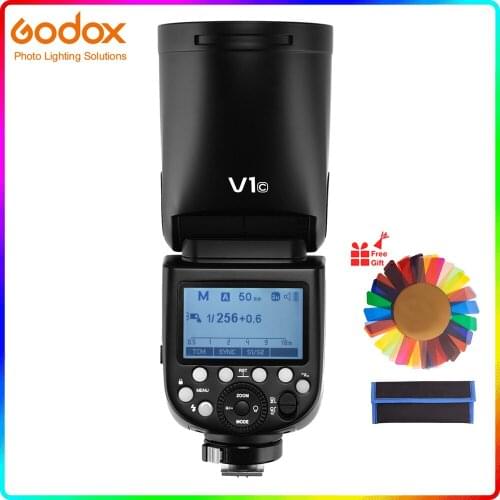 Godox V1 76W Round Head Speedlite Flash Light V1C V1N V1S TTL 1/8000s HSS 2600mAh Lithium Battery for Sony Canon Nikon Camera