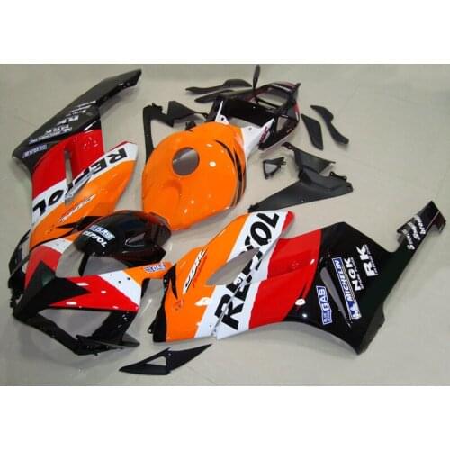 Motorcycle Fairing kit for HONDA CBR1000RR 04 05 CBR 1000RR 2005 2004 cbr1000rr ABS Orange Red black Fairings set+7gifts HS14