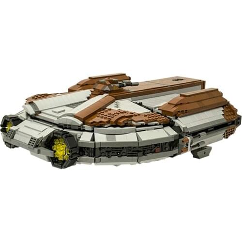 MOC Building Block C4473 Star Movie Space Arms SW:Knights of the Old Republic Ebon Hawk Kit Spaceship Fighter Toy Kids Gift