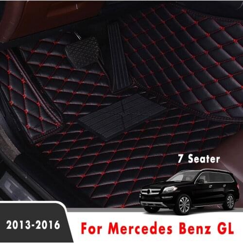 Car Floor Mats For Mercedes Benz GL 2016 2015 2014 2013 (7 Seater) Carpets Rugs Car Accessories Interior Parts Foot Pads Covers