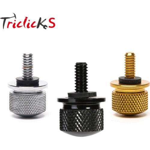 Triclicks Stainless Steel Seat Bolt Screw Mount Nuts Black Sliver Gold CNC New For Harley 97-later XG XL Dyna Softail Sportster