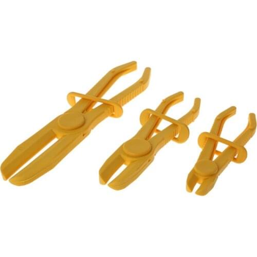 3Pcs/Set Flexible Hose Clamp Kit Line Pipe Pinch Off Plier Brake Fuel Water Line for Brakes, radiators and air conditioning