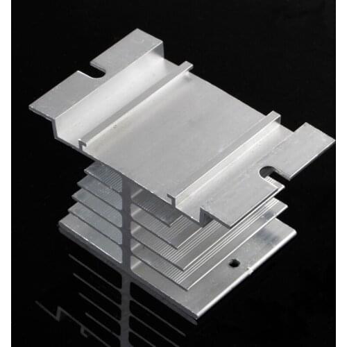 1Pc Single Phase Solid State Relay SSR Heat Sink Aluminum Dissipation Radiator H02
