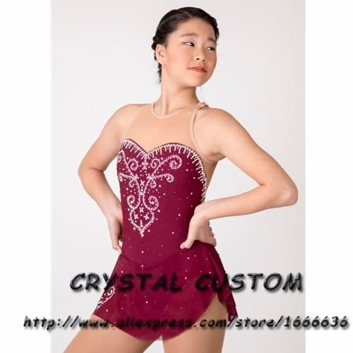 Custom-made Girls Figure Skating Dress New Brand Ice Skating Dresses For Competition DR4812