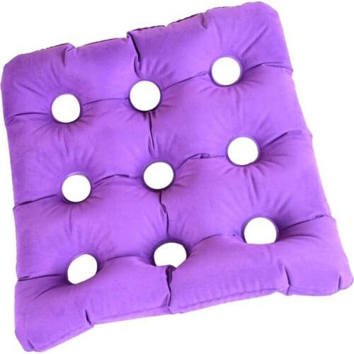 Portable Air Inflatable Seat Cushion, Hemorrhoid Treatment, Bed Sores, Coccyx & Tailbone Pain Ease, Easy Inflation for Travel