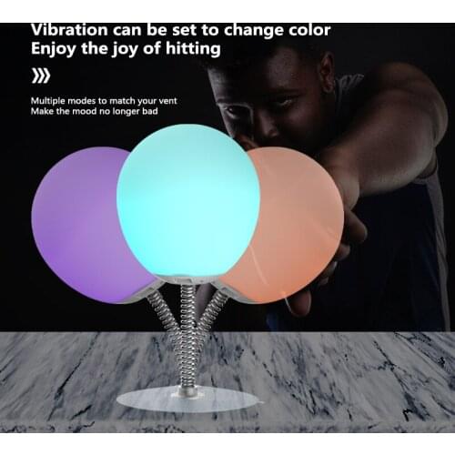 Christmas Silicone Colorful Lights Decompression Ball Night Light Pat Charging Remote Control Bedroom Bedside Lamps Home Decor