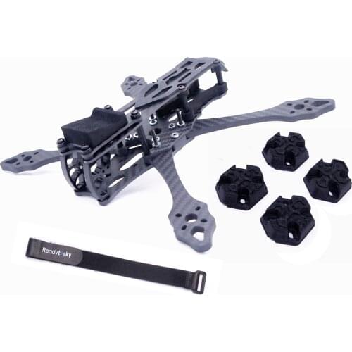 NUMI 5inch 223mm /6inch 258mm /7inch 296 296mm X-type Split Carbon Fiber Frame kit For Air Unit TPU Parts QAV-S Johnny FPV
