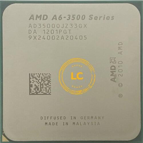 AMD A6-Series A6 3500 2.1 GHz Triple-Core CPU Processor AD3500OJZ33GX Socket FM1
