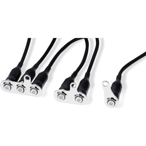 Universal 12V Waterproof LED Motorcycle Adjustable ON-OFF Button Handlebar Switch For Honda Yamaha Suzuki Kawasaki Chopper