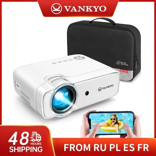 VANKYO Leisure 430W Native Resolution 854x480/720P Support 1080P Wireless Sync Display 50,000 Hours for Home Cinema