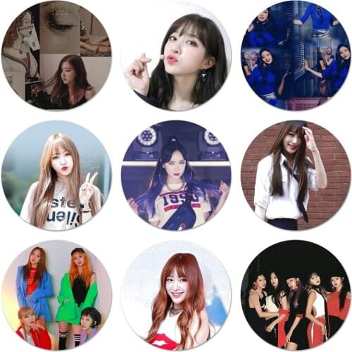 KPOP EXID Icons Pins Badge Decoration Brooches Metal Badges For Backpack Decoration