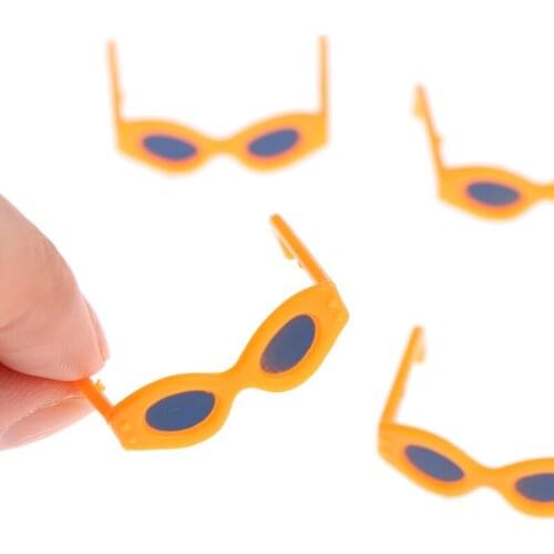 1/2/5Pcs Fashion Doll Cool Glasses Sunglasses Retro Doll Glasses 26*22mm