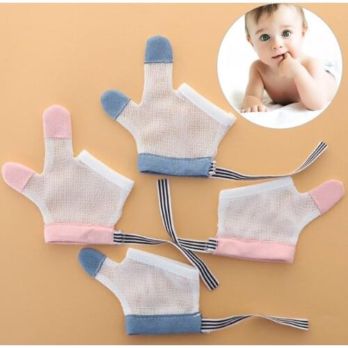 1 Pair Children Infant Anti Biting Eat Hand Protection Gloves Baby Prevent Bite Fingers Nails Glove for Toddle Kids Harmless Set