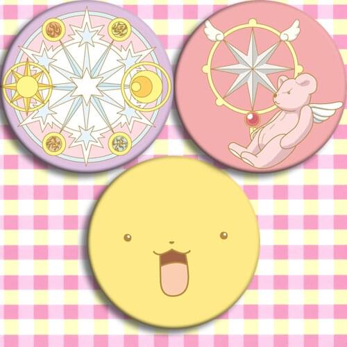 Magic card girl 58 mm cartoon badge Card Captor CERBERUS acrylic brooch decobackpack