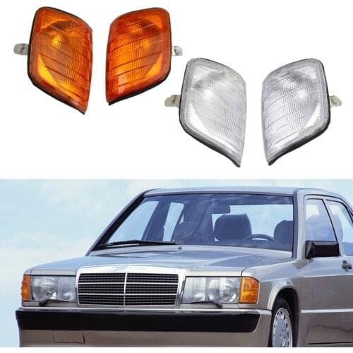 Artudatech Turn Signal Corner Lights Parking Lamps Pair For Mercedes-Benz E-Class W124 1986-1993 Car Accessories