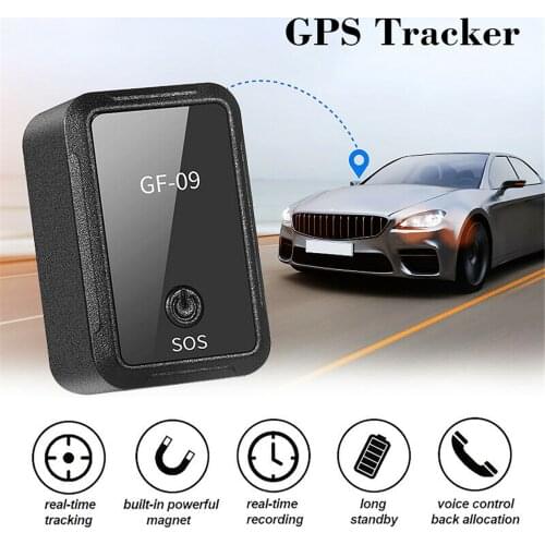 New GF-09 Mini GPS Real Time Car Tracker Voice Control Anti-Lost Device Locator Anti-lost Device Mini Precise Positioning GPS