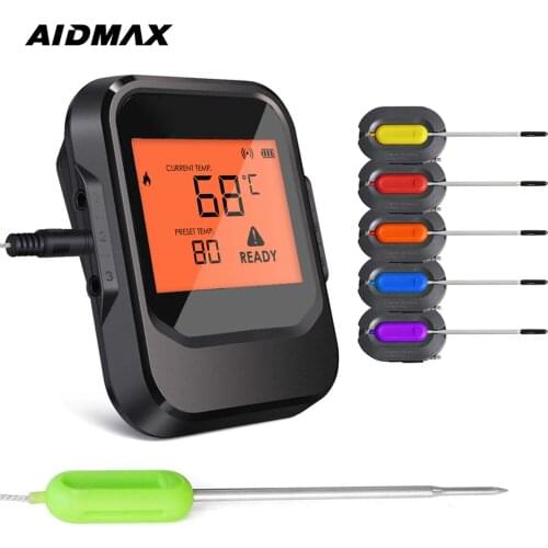 AidMax PRO06 Wireless Food Fring Meat Steak Thermometer Turkey Thermometer Professional Security Coffee Milk Water Thermometer