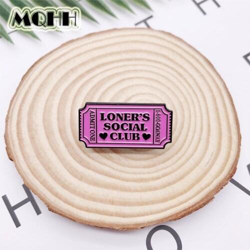 Cartoon Pink Card Tickets Post-it Notes Love Letters Enamel Brooch Alloy Badge Clothes Bag Pin Accessories Jewelry Gift ForKid