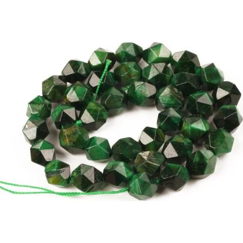 Wholesale 6 8 10mm Natural Natural Stone Green Tiger Eye Beads Loose Beads for Jewelry Making Necklace Bracelet DIY