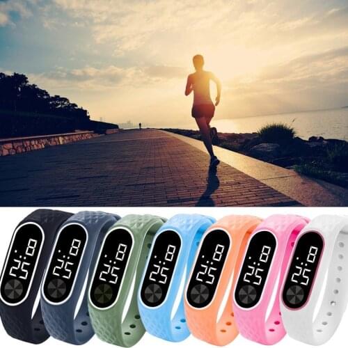Led Digital Display Bracelet Watch Childrens Students Silica Gel Sports Watchelectronic Watch Fashion Outdoor Mens Watch
