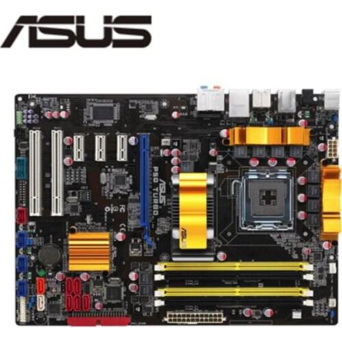 For Asus P5Q Turbo Desktop Motherboard P45 Socket LGA 775 Q8200 Q8300 DDR2 Original Used Mainboard On Sale