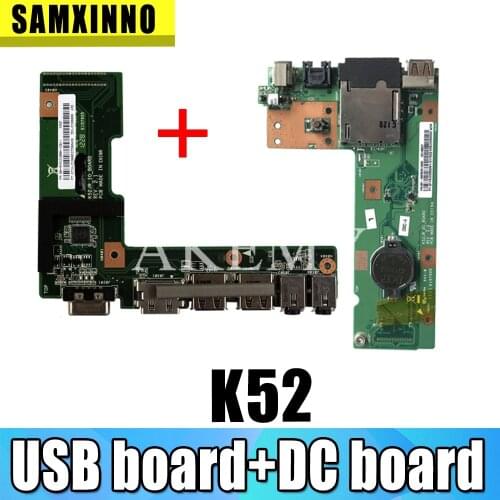 For Asus K52 K52J K52JR K52JC K52DR X52F K52F X52J DC Power Jack Audio board 60-NXMDC1000 100% Tested Fast Ship