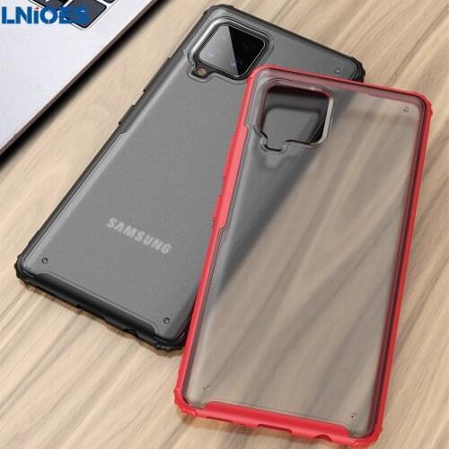 For Samsung A42 Case A42 5G Silicone PC Mixed Frosted Transparent Case Shockproof Armor for Samsung Galaxy A42 Case