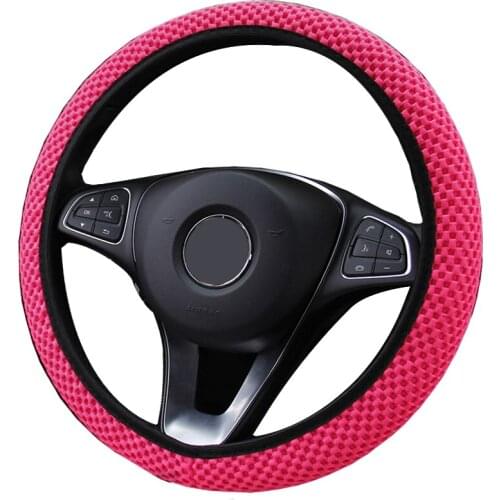 Breathable and Cool Car Steering Wheel Cover Anti-Slip Dust-proof Shell For LEXUS LINCOLN MAZDA MG MINI MITSUBISHI Nissan etc