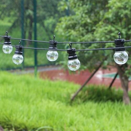 8/13/24M Led Globe String Fairy Lights Clear/Milky Christmas G50 Outdoor Waterproof Wedding Garden Party Patio Street Decoration
