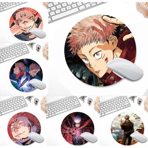 Jujutsu Kaisen Anime Laptop Gaming Mice Mousepad Game Office Work Round Mouse Mat pad Non-slip Laptop Cushion