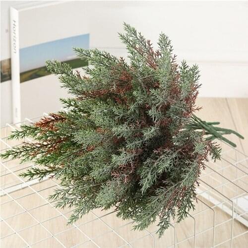 Simulation Leaf Artificial Flowers Plastic plant Fake Plants Fern Grass Wedding Wall Outdoor Decor Green for Home Garden Decor