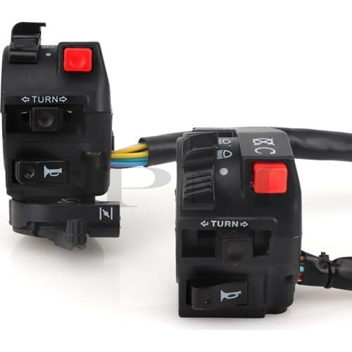 Motorcycle Handlebar Switch Assembly Multi-function Left Turn Signal Horn Start Choke Starter Switch For 7/8" 22mm ATV/Quad